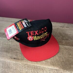VTG Texaco Havoline Racing Hat Cap Black Snapback NASCAR #28 Ernie Irvan 90s